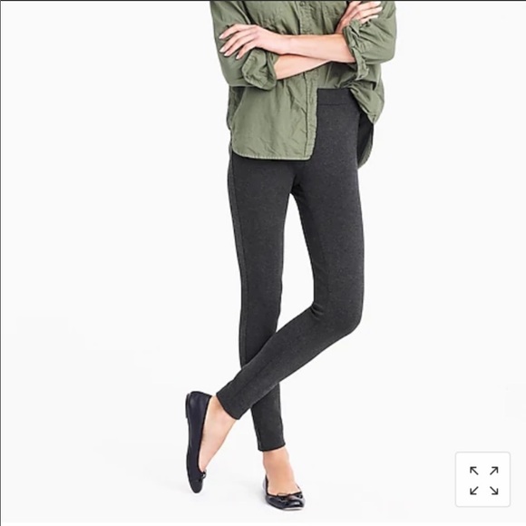 J. CREW Pixie pants ponte leggings charcoal 1618 - Picture 11 of 11